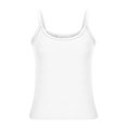 thumbnail image 5 of Htigea Clearance Womens Sleeveless Tank Top form Fitting Scoop Neck Ribbed Knit Basic Cami Shirts Clearance Sale White,M, 5 of 6