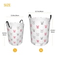 thumbnail image 3 of Fotbe Girl Rabbit Cesto de Ropa con Asas, Cesto Impermeable de Gran Capacidad, Bolsa de Lavado para Dormitorio, Cesto de Ropa con Ruedas y Asas-Small, 3 of 6