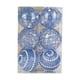 thumbnail image 2 of Set de adornos para árbol de Navidad | 12 bolas PET pintadas a prueba de fracturas - oro rosa, blanco, rojo, plata, beige, azul • Esferas colgantes de espuma de 7,87 pulgadas | Decoración navideña, 2 of 6
