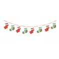 thumbnail image 2 of Konghyp Christmas Decorations Bunting Banners, Holiday Garlands, Indoor Outdoor Decor, Santa Reindeer Wreaths, Festive Paper Flags, Christmas Party Supplies, 2 of 6