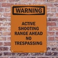 thumbnail image 5 of Active Shooting Range Ahead No OSHA WARNING Aluminum Sign 10 Inch x 7 Inch - 5 Pack, 5 of 8