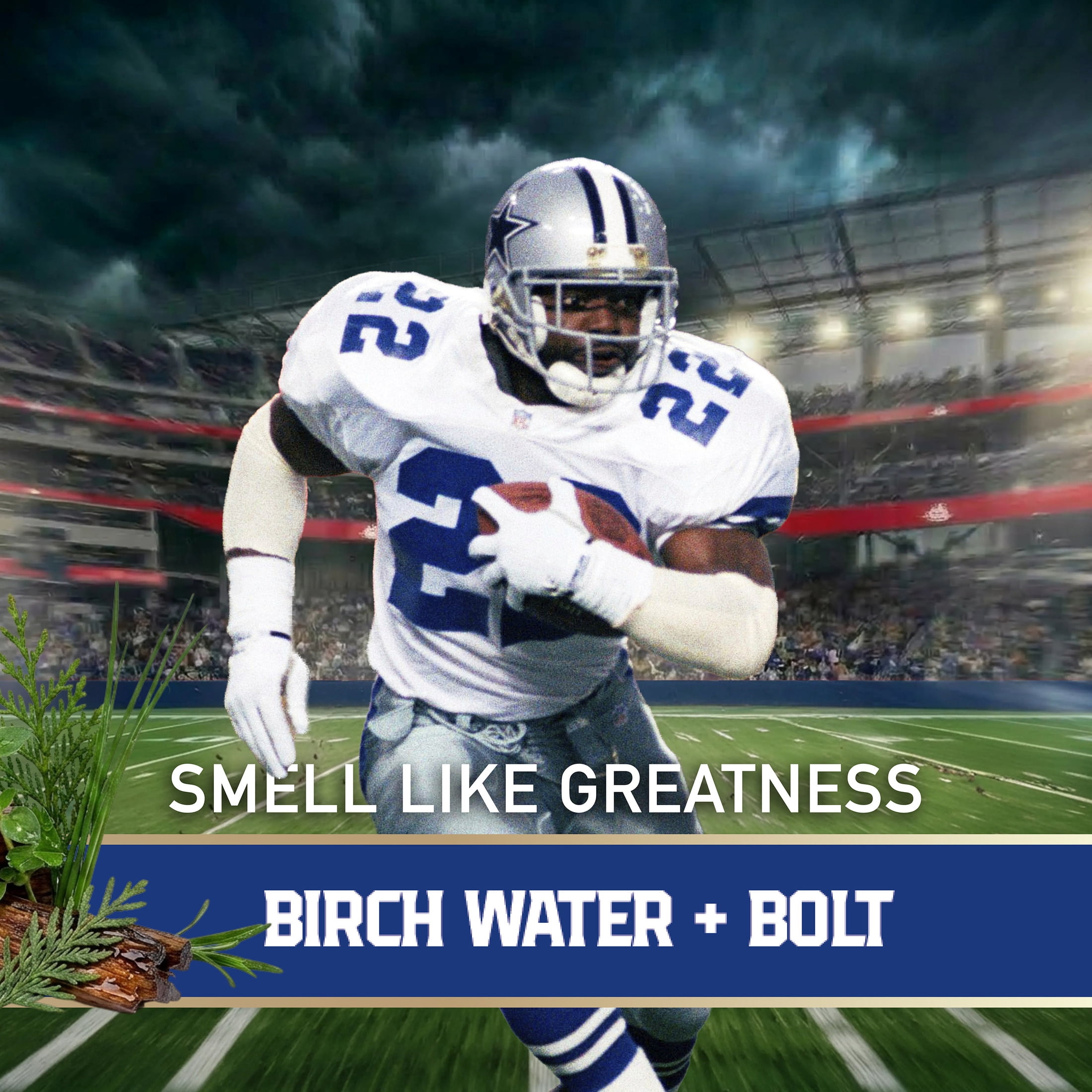 Old Spice Body Wash for Men, NFL Collection, Emmitt Smith, Scent of Birch Water + Bolt, 24 fl oz