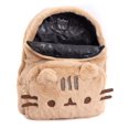 thumbnail image 3 of Mochila Peluda Pusheen Beige 34x27x6 cm con Orejas 3D de Gato, 3 of 6