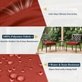 thumbnail image 3 of Kimunuk 2Pcs Outdoor Chair Cushions Slipcovers, 17" x 16" Replacement Waterproof Non-Slip Patio Seat Cushion Covers with Handle,Terra Red, 3 of 7