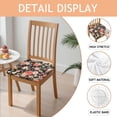 thumbnail image 2 of Pioneer Flower Seat Covers for Dining Room Chairs Set Of 6,Stretch Printed Washable Chair Seat Cover with Elastic Ties and Button,Removable Waterproof Couch Cushion Covers, 2 of 6