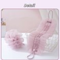 thumbnail image 4 of Net Sponge Rag,2-in-1 Shower Pouf & Back Scrubber,QZS Exfoliation Washcloth Towel with Suction Cup for Body Wash Deep Cleansing,2Pack,Purple, 4 of 6