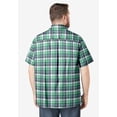 thumbnail image 3 of KingSize Men's Big & Tall Plaid Wrinkle-Resistant Short Sleeve Button Down, 3 of 5