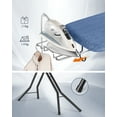 thumbnail image 5 of Foldable Iron Board with 4 Layered Cover and Pad Height Adjustable up to 35 Inches Iron Rest, Hook Steel X-Legs Midnight Blue, 5 of 6