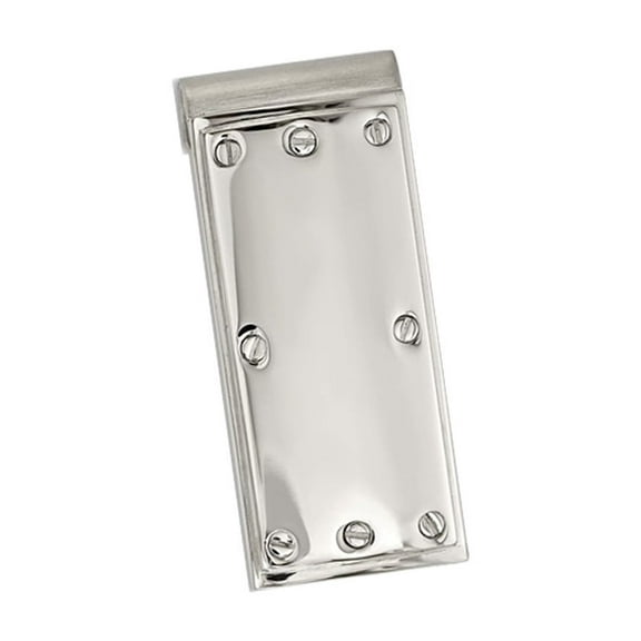 Gem & Harmony Mens Screw Motif Money Clip in Polished Stainless Steel for Men