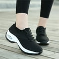 thumbnail image 2 of JINMGG Sneakers for Women Plus Clearance Women's Shoes Sports Breathable Women Flying Woven Socks Shoes Walking Casual Running Sneakers Black 42, 2 of 9