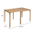 thumbnail image 5 of Riviera Extendable Dining Table Natural Dining Table, Modern Style, Solid Acacia Wood rectangular shape tabletop, Solid Acacia Wood, Outdoor Dining, 5 of 12