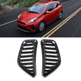 thumbnail image 3 of Air Outlet Frame Air Vent Cover Front Upper Air Vent Trim Interior Decorative Cover 2pcs Front Upper Air Outlet Frame Carbon Fiber Pattern Fit For  Prius Hatchback 19-20, 3 of 8