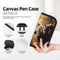 thumbnail image 2 of Bingfone Maple Forest Panda Print Pencil Case Large Capacity Pencil Pouch Pen Bag Office Stationery Organizer Multifunctional Pencil Bag for Women & Men, 2 of 6