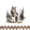 White Peach, variant on Erosebridal Wolf Twin Quilt Set, Wood Forest Silhouette Twin Coverlet Set, 2pcs 1 Bedspread and 1 Pillowcase