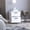White, variant on Two Drawers Black Chequered Nightstand / Assemble - required for Quick Installation