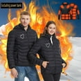 thumbnail image 2 of UPPADA Heated Jackets for Men and Women Plus Size Outdoor Heated Jacket Adjustable Temp 13 Heating Zones Usb Heated Coats Winter Hooded Jacket for Hiking Warming Jacket Coats, 2 of 8