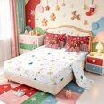 thumbnail image 3 of Manfei Elegant Christmas Santa Claus 7-Piece King Bedding,Happy Xmas King Bed in a Bag,Xmas Reversible, 3 of 7