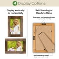 thumbnail image 3 of Excello Global EGP-HD-0442 Products Diagonal Collage Picture Frames Hold Three 4"x6" Photos, Wooden Picture Frames, Brown, 3 of 4