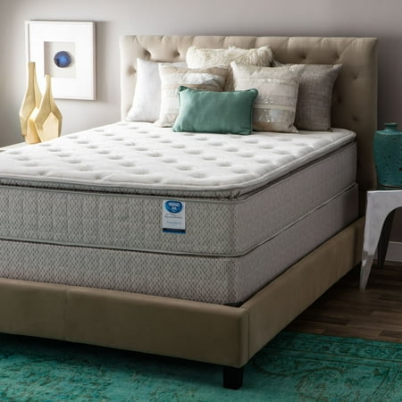 Pillow Top Cal King - Spring Air Value Collection Tamarisk Cal King-size Pillow Top Mattress Set - Brown/Beige
