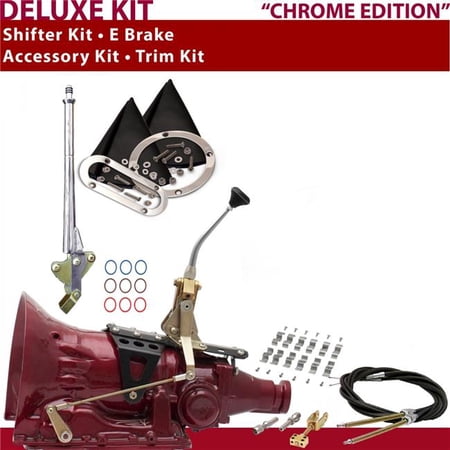 American Shifter TH400 Shifter Kit 8 in. E Brake Cable Clamp Trim Kit for D6178