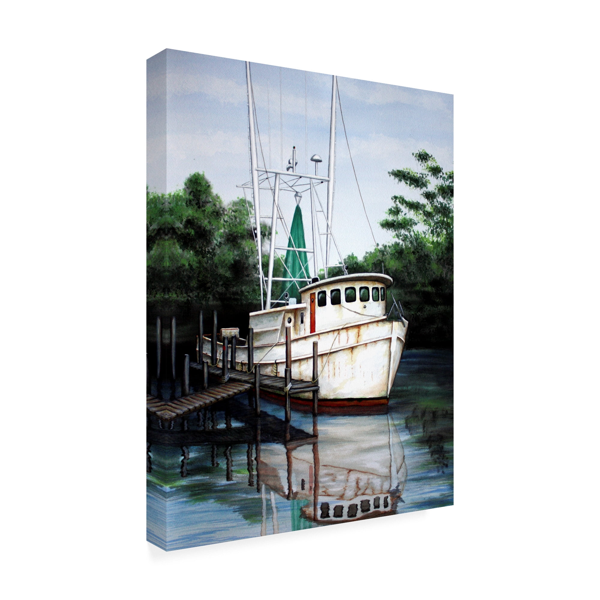 Trademark Fine Art 'Jax Shrimp Boat' Canvas Art by Patrick Sullivan