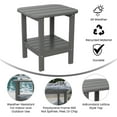 thumbnail image 3 of Flash Furniture Newport Indoor-Outdoor 2-Tier Adirondack Side Table Gray (LEHMP1351517HGY), 3 of 9