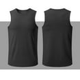 thumbnail image 4 of Blczomt Lightweight Tank Tops Men Summer Shirt Sleeveless Tops Crew Neck Black Quick Dry Breathable Tank, 4 of 8