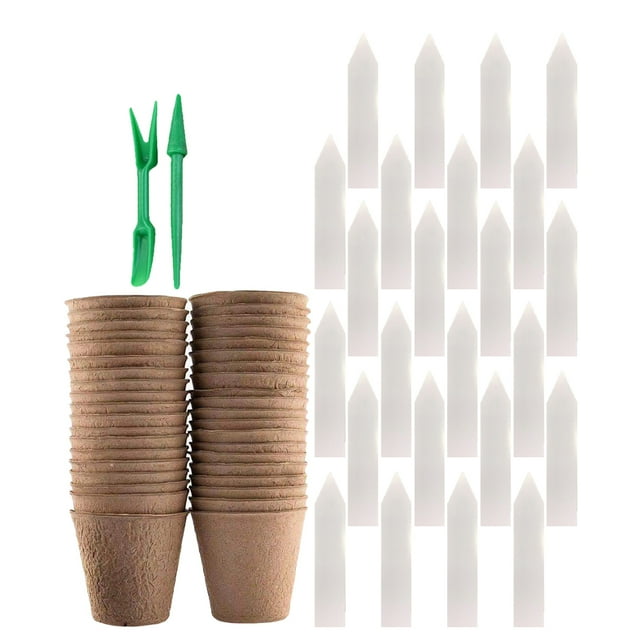 HORIALENCE 1 Set of Growing Planter Nursery Cup Paper Pulp Assorted Color Round for Friends Who Enjoy Gardening
