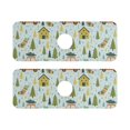 thumbnail image 7 of Yayeee Faucet Mat for Kitchen Sink 14.7" Diatomite Long Splash Guard Pad, Whimsical Christmas Pattern, 2 Pack, 7 of 7