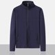 thumbnail image 5 of Chaqueta de cuello alto y manga raglán para hombre - Tejido elástico deportivo, poliéster spandex, tallas M-XXXL, para actividades al aire libre/fitness, 5 of 8