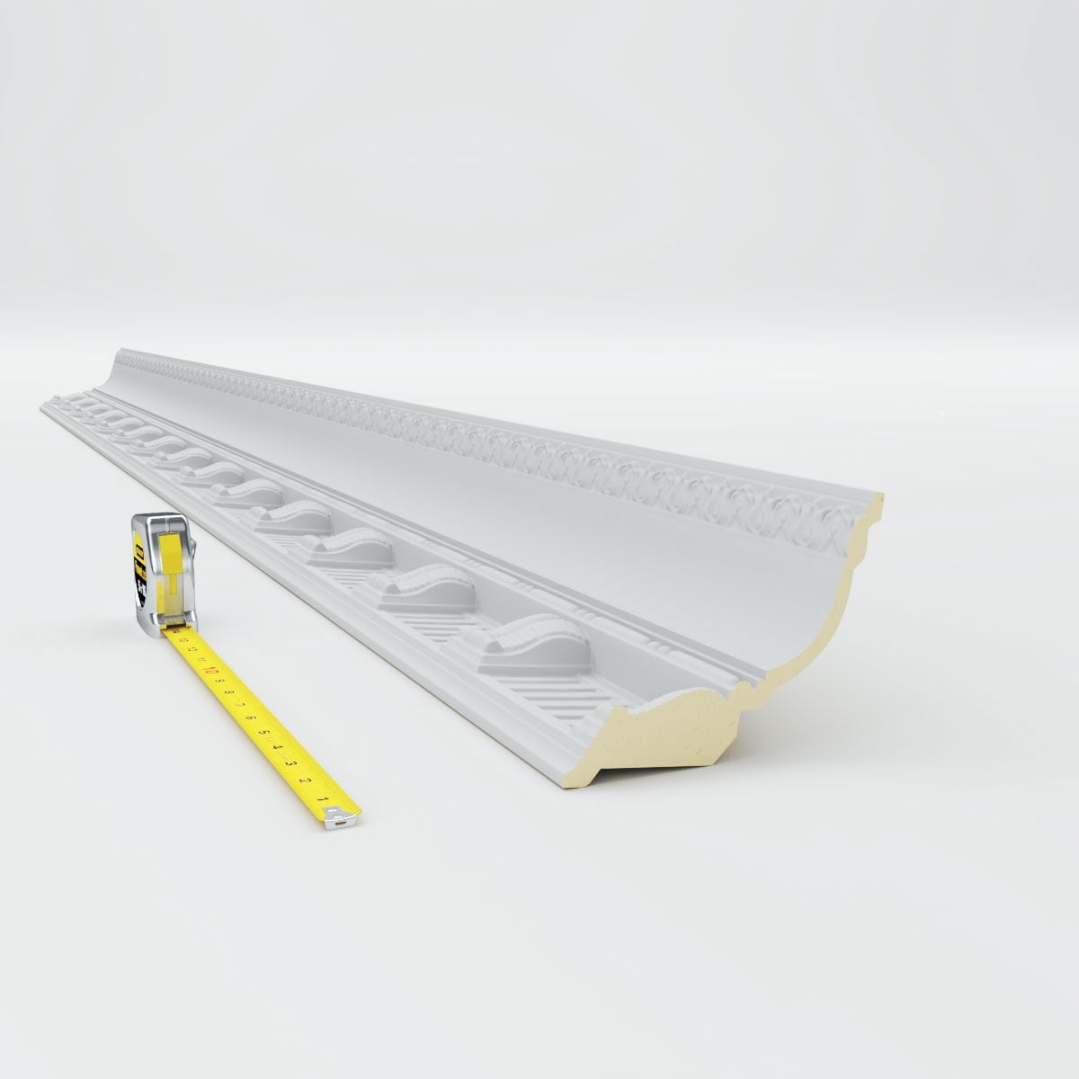 6 1/8"H x 5 3/8"P x 8 1/8"F x 94 1/2"L, (6 1/4" Repeat), Crendon Crown Moulding