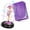 Colorful Rotating, variant on Purple Rotating Light Up Rose in Glass Dome Decorative Figurine