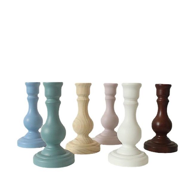 Candelabro de madera maciza Decoración Candelabro simple Petty Banban ZefeiWu 8390611281359