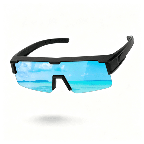 KUMEE Polarized Fit over Glasses Sunglasses for Men Women, Uv Protection Sports Wrap Around for Driving Cycling Fishing Uv Protection over Glasses Sunglasses