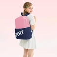 thumbnail image 2 of Color Block Sport Print Backpack Lightweight Waterproof Casual School Bookbag For Elementary Daily Travel Outdoor for Ages 5rd 5th 7th 9th, 2 of 7