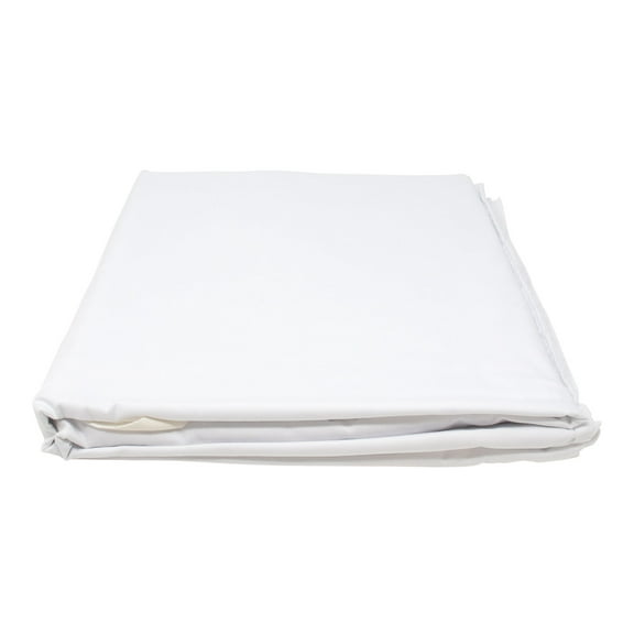 Lions Services USA Made Lions Tie-On Twin XL White Mattress Cover - Single