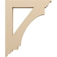 thumbnail image 3 of Ekena Millwork 5 1/2"W x 36"D x 44"H Imperial Traditional Rough Cedar Woodgrain TimberThane Bracket, Primed Tan, 3 of 6