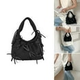 thumbnail image 2 of ZPAQI Elegant Polyester Small Handbag French Style Bowknot Solid Color Casual Purse, 2 of 21