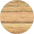 thumbnail image 1 of Ahgly Company Tapis d'Intérieur Lavables en Machine Rond Abstrait Chrome Or Jaune, 5' Rond, 1 of 7