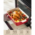 thumbnail image 4 of 4.4 QT Baking Dish, 9x13 Large Casserole Dish for Oven, Ceramic Baking Pan, Rectangular Lasagna Pan Deep with Handles for Baking, Durable Microwave Oven Safe, Red, Series BAKE-BAKE, 4 of 18