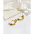 thumbnail image 5 of Pendientes para mujer, pendientes colgantes de aro gruesos de oro, pendientes hipoalergénicos chapados en oro, regalo de joyería de moda, 5 of 5