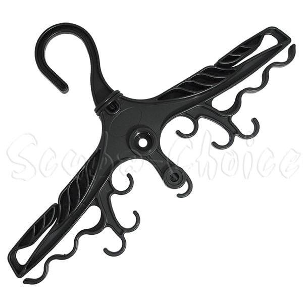 Scuba Diving Deluxe BCD Wetsuit Drysuit Multi Purpose Black Hanger w/ Din Thread