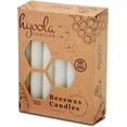 thumbnail image 6 of Hyoola, 4 Inch x 1/2 Handmade All Natural Beeswax Taper Candles - White Unscented (12 Pack), 6 of 7