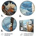 thumbnail image 3 of Designart "Alpaca Blue horizon I" Animals Metal Art Living Room, 3 of 5