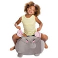 thumbnail image 2 of Posh Creations Large Animal Bean Bag Chair, Bean Bag Lounger, Kids, 1.5 ft, Gray, 2 of 3