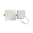 thumbnail image 1 of 4inch Slim Carré Blanc Downlight 9W 750LM 3000k / 4000k / 5000k CCT Réglable 120V Dimmable, Dos Rond, cETL, ES, 1 of 1