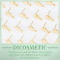 thumbnail image 4 of 60Pcs Teardrop Earring Stud Golden Teardrop Earring Post Stud Earring with Loop Blank Ear Post Dangle Earring Findings with Butterfly Earring Backs for DIY Earring Making Hole: 1.4mm Golden, 4 of 7