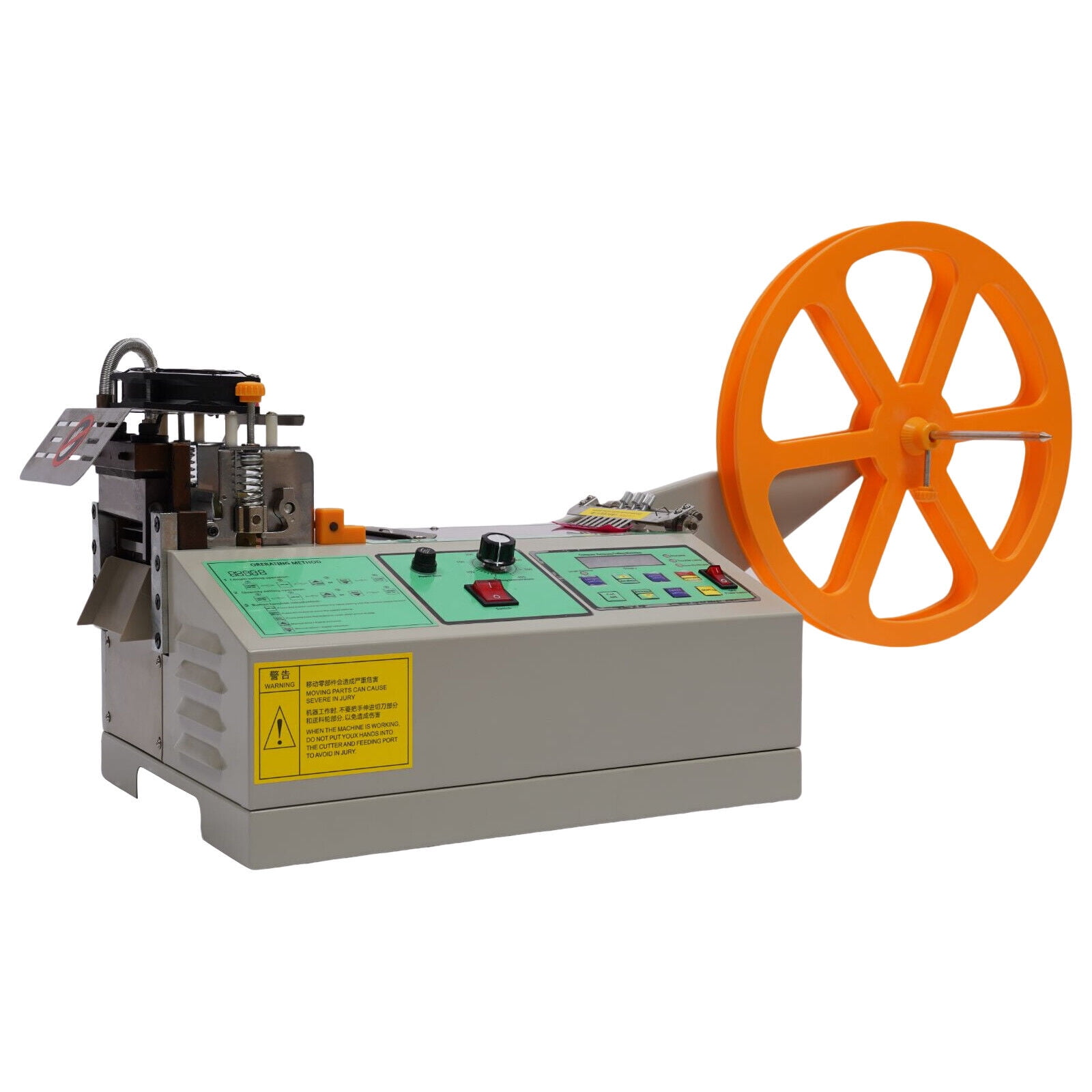 Digital Hot Cold Automatic Strip Cutter Webbing Belt Tape Cutting Machine Tape Cutting Machine Automatic Digital Hot And Cold Belt Sheeting Equipment Hot And Cold Automatic Tape Cutting Machine