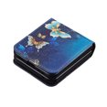 thumbnail image 6 of TECH CIRCLE Cute Cartoon Case for Galaxy Z Flip 5 2023 (6.7 Inch) - Premium PU Leather Hard Plastic Sturdy Case Slim Fit Thin Lightweight Protective Cover Shell, Blue Butterfly, 6 of 7