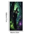 thumbnail image 3 of Yeciiwht Halloween Door Cover, Spooky Door Cover with Halloween Themed Designs, Halloween Door Decoration for Front Door Porch Party Home 35 x 71 in, 3 of 6